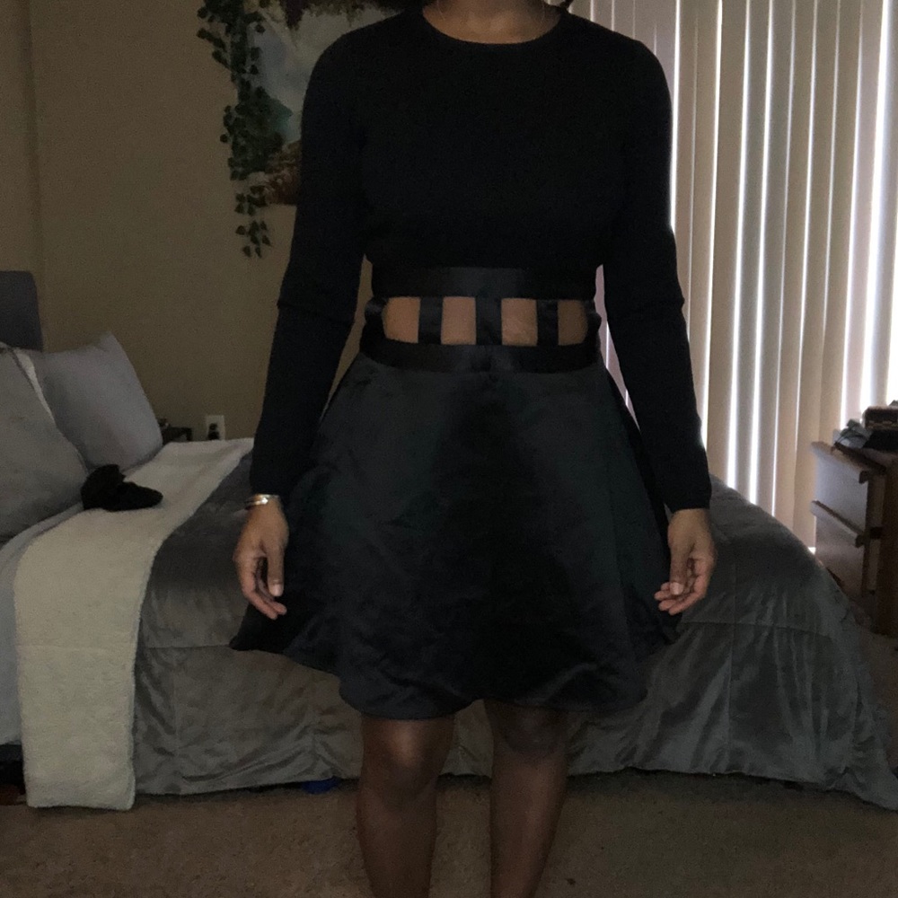 Black sweater dress